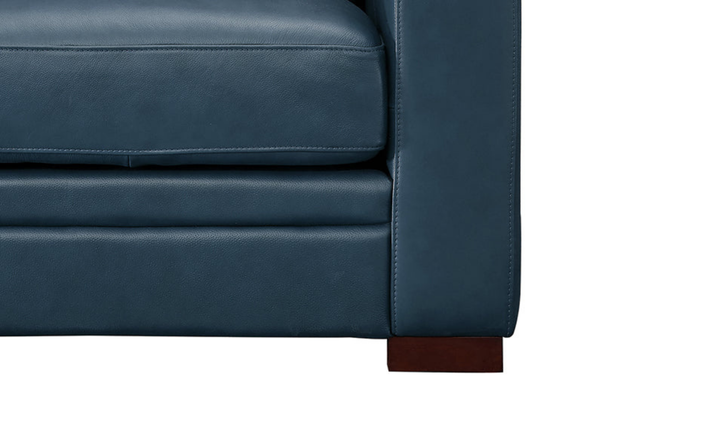 Dillon Waxy Pull-up Leather Chair WIth Track in Brown-Jennifer