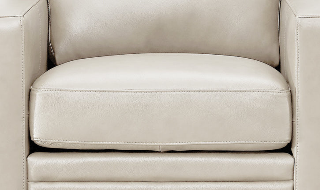 Dillon Waxy Pull-up Leather Chair WIth Track in Brown-Jennifer