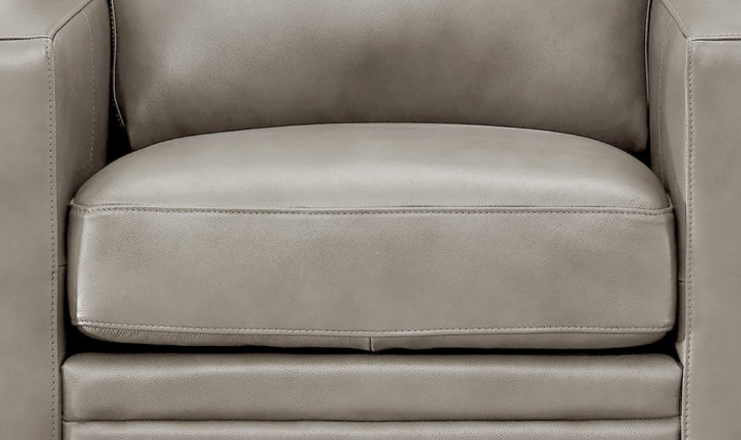 Dillon Waxy Pull-up Leather Chair WIth Track in Brown-Jennifer