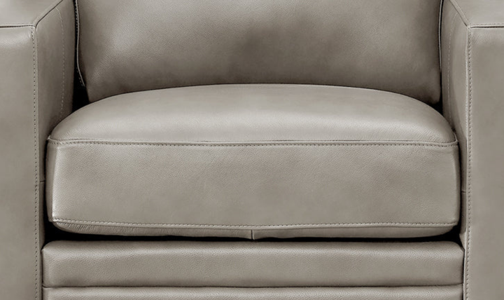 Dillon Waxy Pull-up Leather Chair WIth Track in Brown-Jennifer