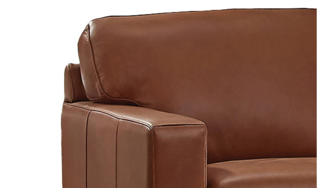 Hydeline Dillon 3-Seater Waxy Pull-up Leather Sofa in Brown-JenniferFurniture