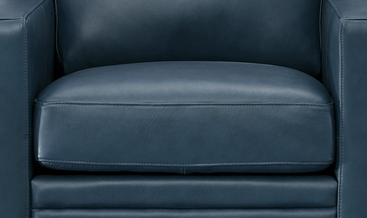 Dillon Waxy Pull-up Leather Chair WIth Track in Brown-Jennifer