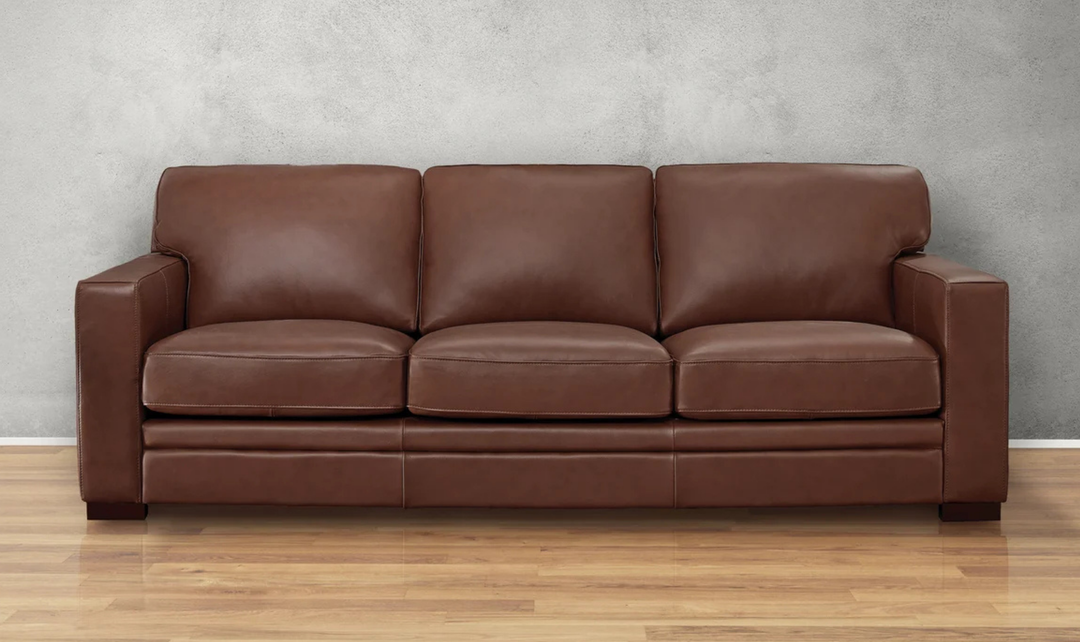 Hydeline Dillon 3-Seater Waxy Pull-up Leather Sofa in Brown-JenniferFurniture