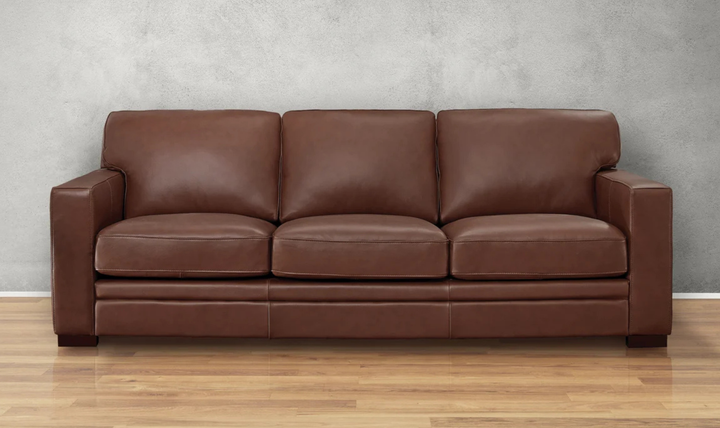 Hydeline Dillon 3-Seater Waxy Pull-up Leather Sofa in Brown-JenniferFurniture