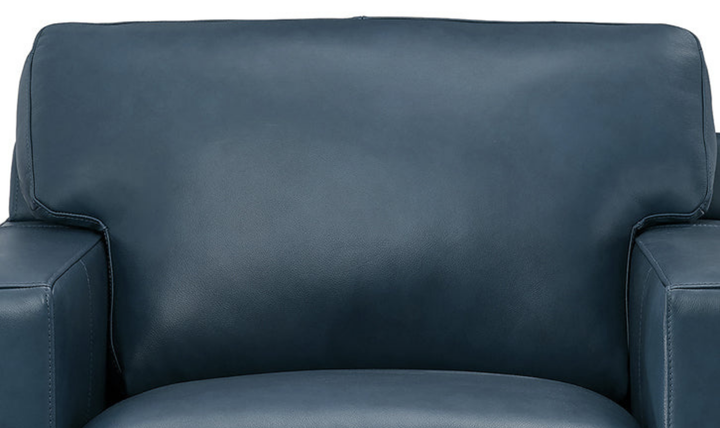 Dillon Waxy Pull-up Leather Chair WIth Track in Brown-Jennifer