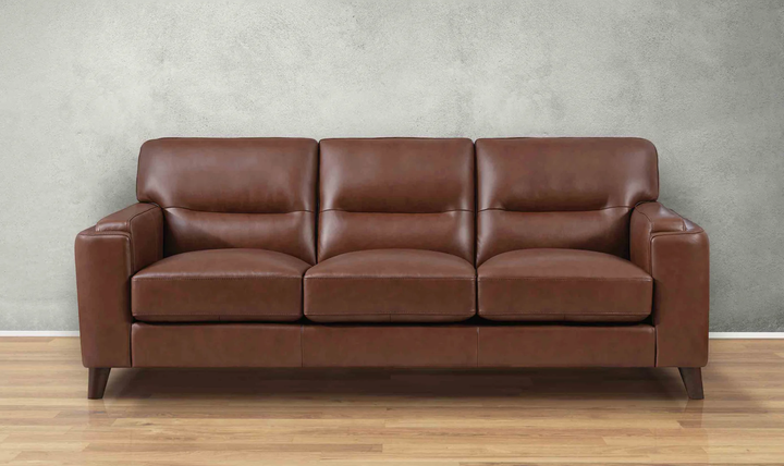 Hydeline Elm Leather 3-Seater Leather Sofa With Zip Cover-Jennifer Furniture
