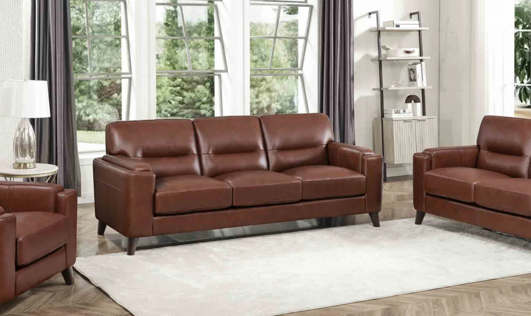 Hydeline Elm Leather 3-Seater Leather Sofa With Zip Cover-Jennifer Furniture