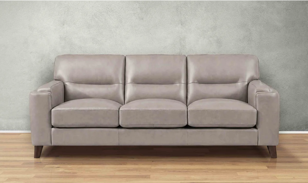 Hydeline Elm Leather 3-Seater Leather Sofa With Zip Cover-Jennifer Furniture
