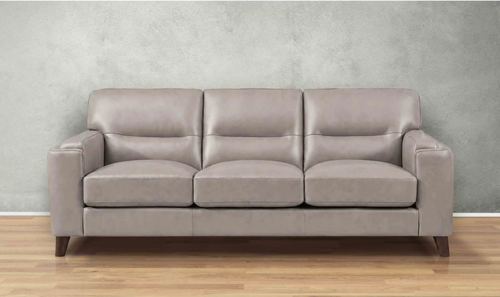 Hydeline Elm Leather 3-Seater Leather Sofa With Zip Cover-Jennifer Furniture