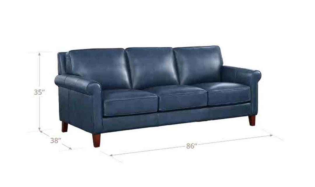 Hydeline Laguna Leather Collection Sofa With Zip Cover-JenniferFurniture