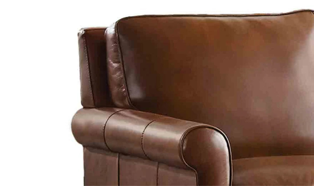 Hydeline Laguna Leather Collection Sofa With Zip Cover-JenniferFurniture