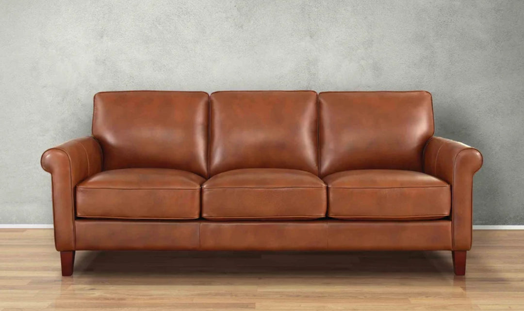 Hydeline Laguna Leather Collection Sofa With Zip Cover-JenniferFurniture