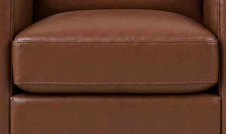 Hydeline Elm Leather Chair with Zip Cover & Removable Seat Cushions-Jenniferfurniture