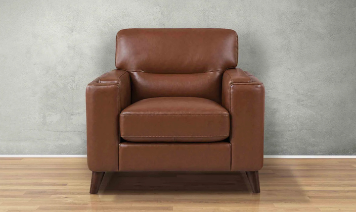Hydeline Elm Leather Chair with Zip Cover & Removable Seat Cushions-Jenniferfurniture
