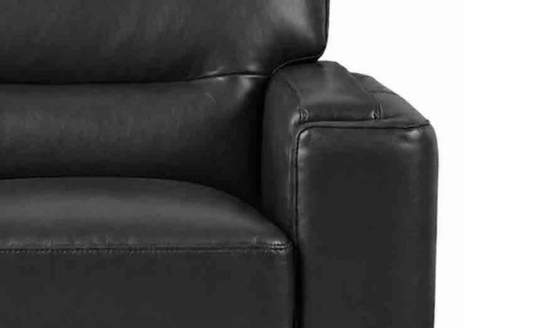 Hydeline Elm Leather Chair with Zip Cover & Removable Seat Cushions-Jenniferfurniture
