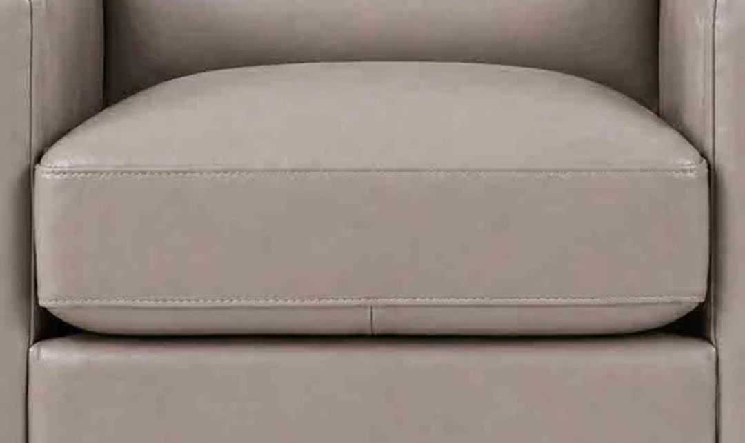 Hydeline Elm Leather Chair with Zip Cover & Removable Seat Cushions-Jenniferfurniture