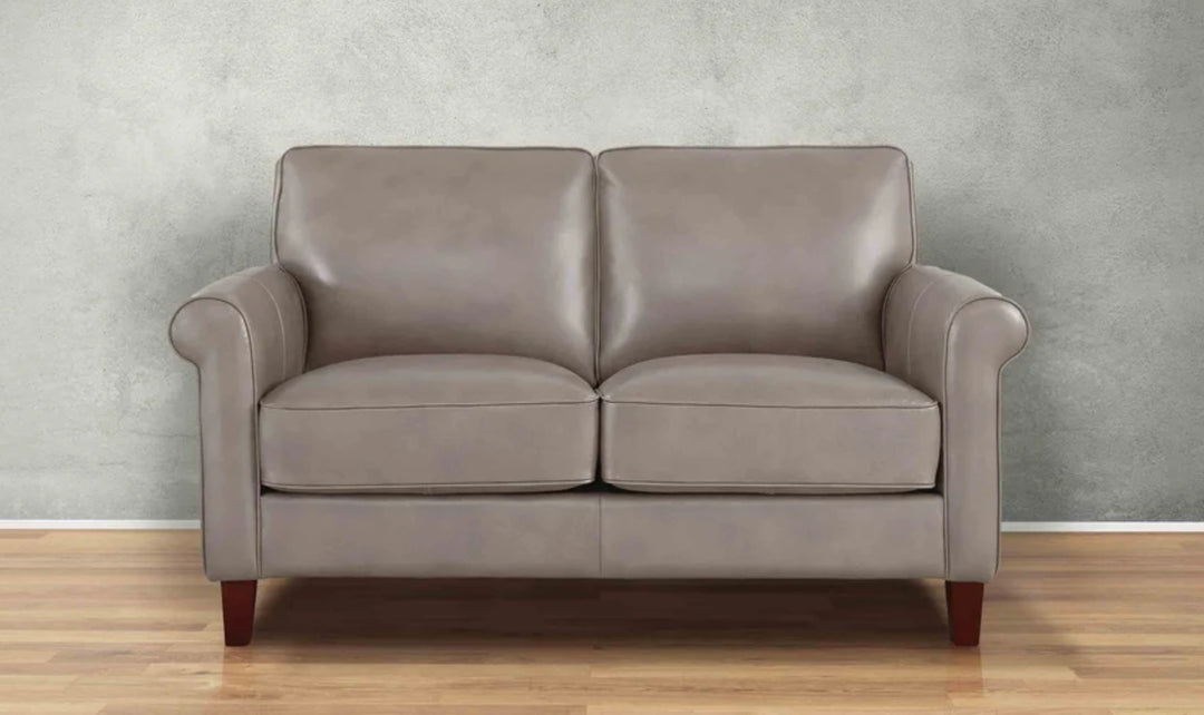 Hydeline Laguna Leather Loveseat With Zip Cover