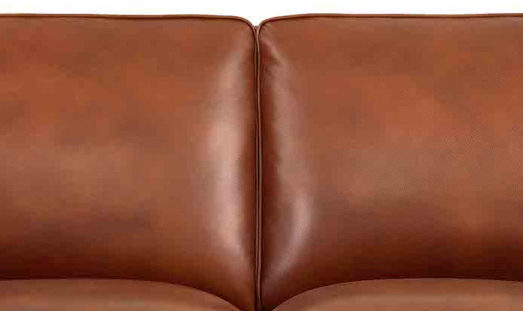 Hydeline Laguna Leather Loveseat With Zip Cover
