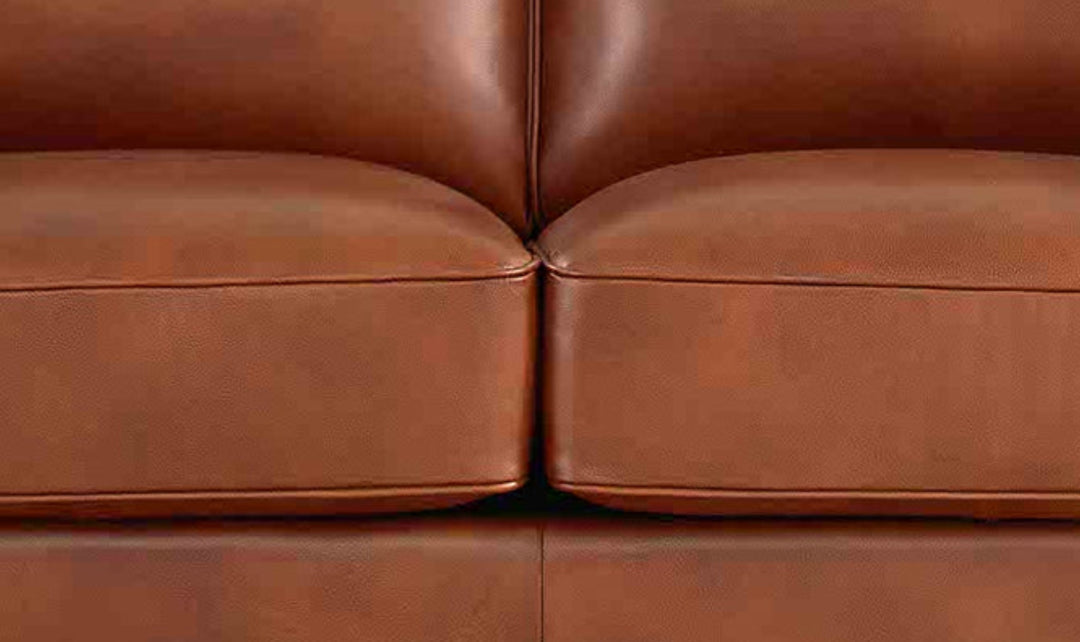 Hydeline Laguna Leather Loveseat With Zip Cover