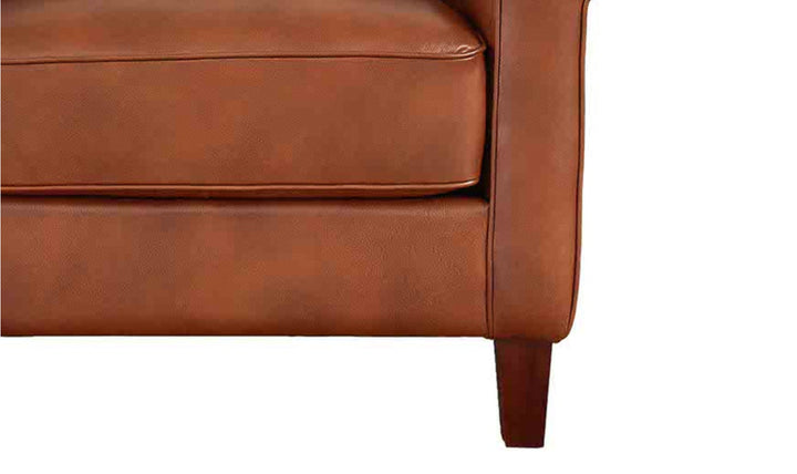 Hydeline Laguna Leather Loveseat With Zip Cover