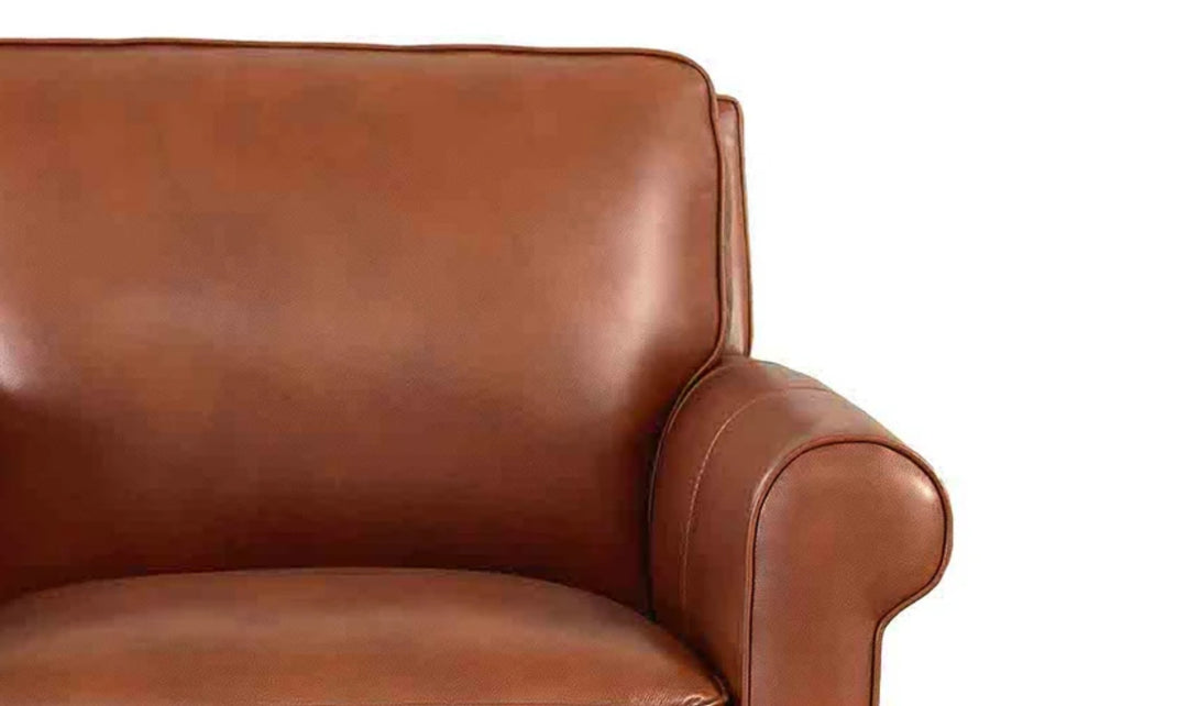 Hydeline Laguna Leather Loveseat With Zip Cover