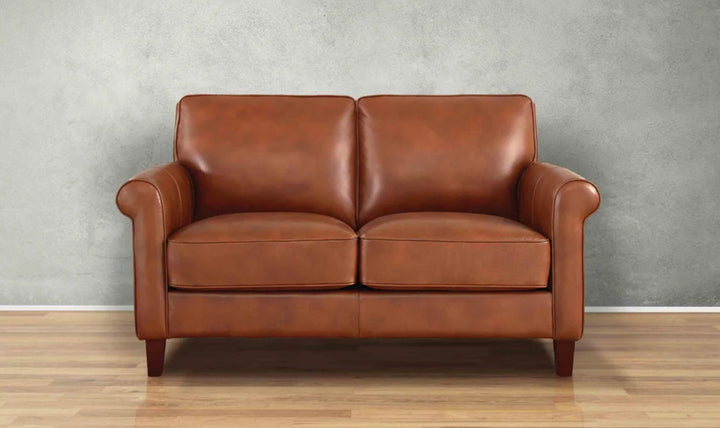 Hydeline Laguna Leather Loveseat With Zip Cover