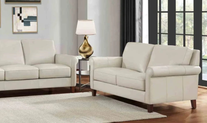 Hydeline Laguna Leather Loveseat With Zip Cover