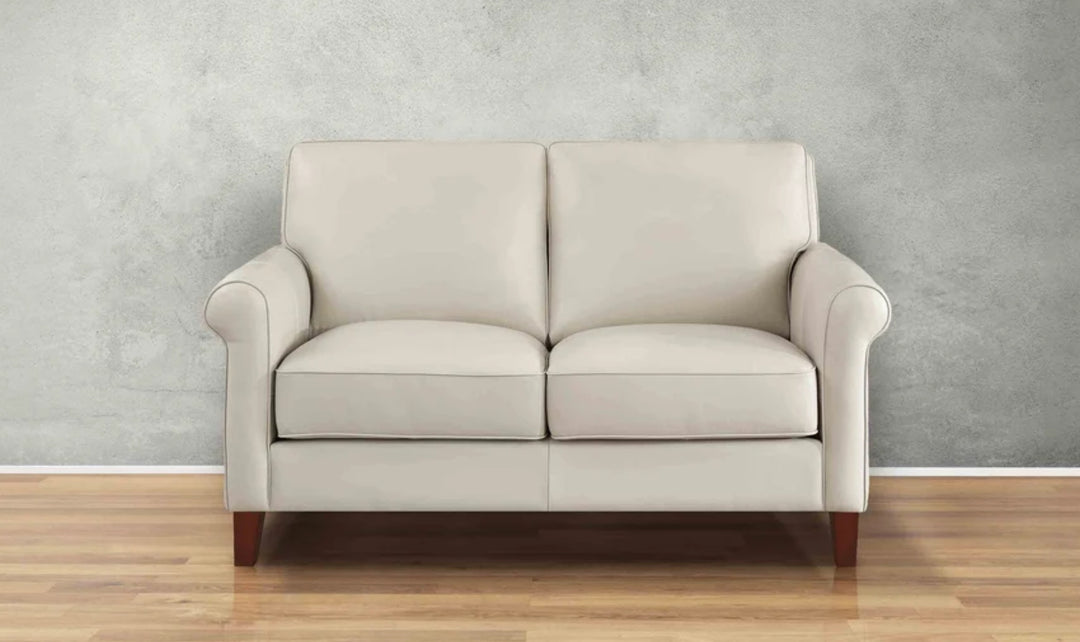 Hydeline Laguna Leather Loveseat With Zip Cover
