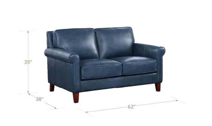 Hydeline Laguna Leather Loveseat With Zip Cover