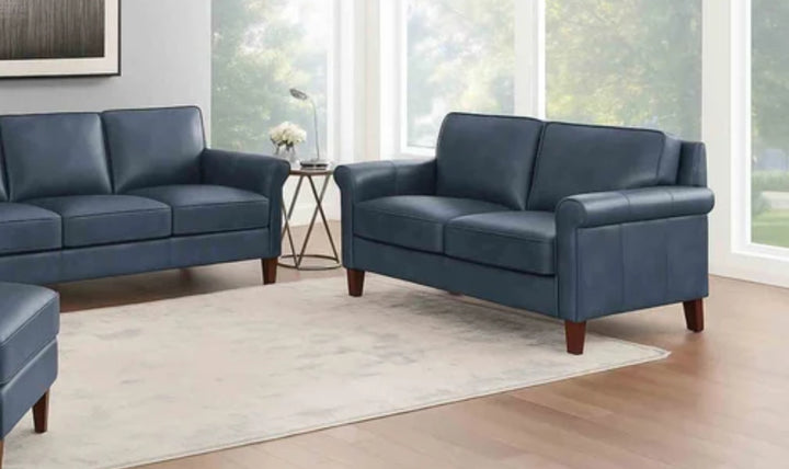 Hydeline Laguna Leather Loveseat With Zip Cover