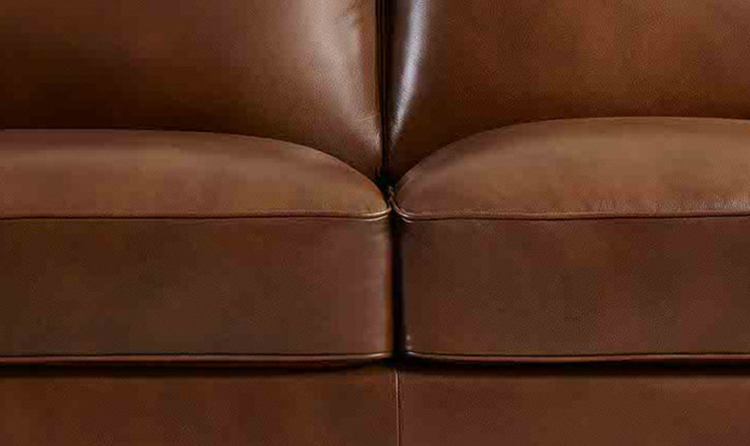 Hydeline Laguna Leather Loveseat With Zip Cover