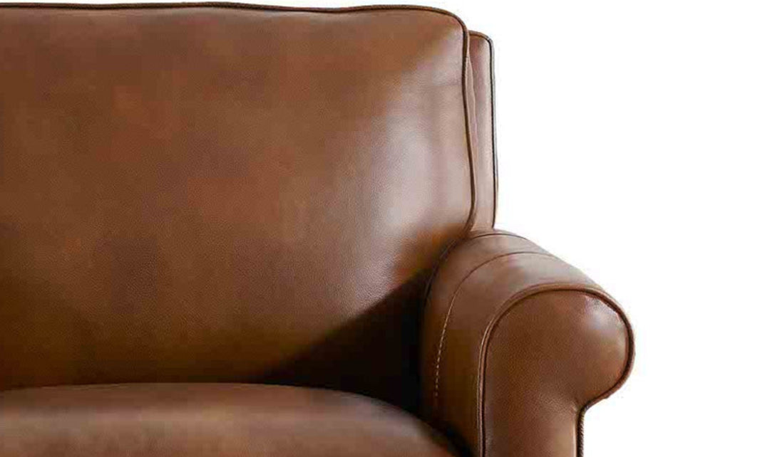 Hydeline Laguna Leather Loveseat With Zip Cover