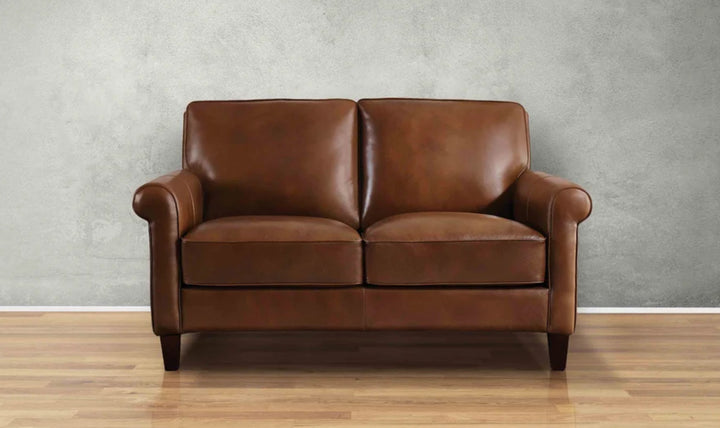 Hydeline Laguna Leather Loveseat With Zip Cover