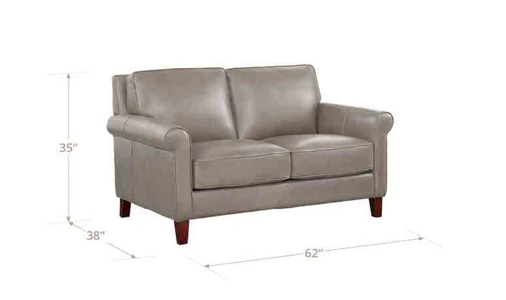 Hydeline Laguna Leather Loveseat With Zip Cover
