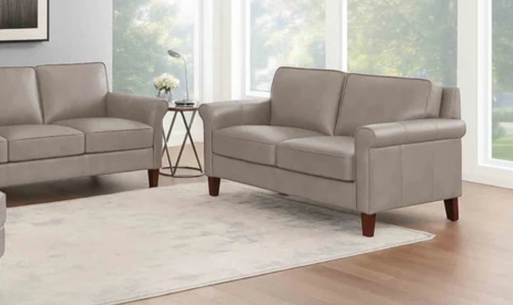 Hydeline Laguna Leather Loveseat With Zip Cover