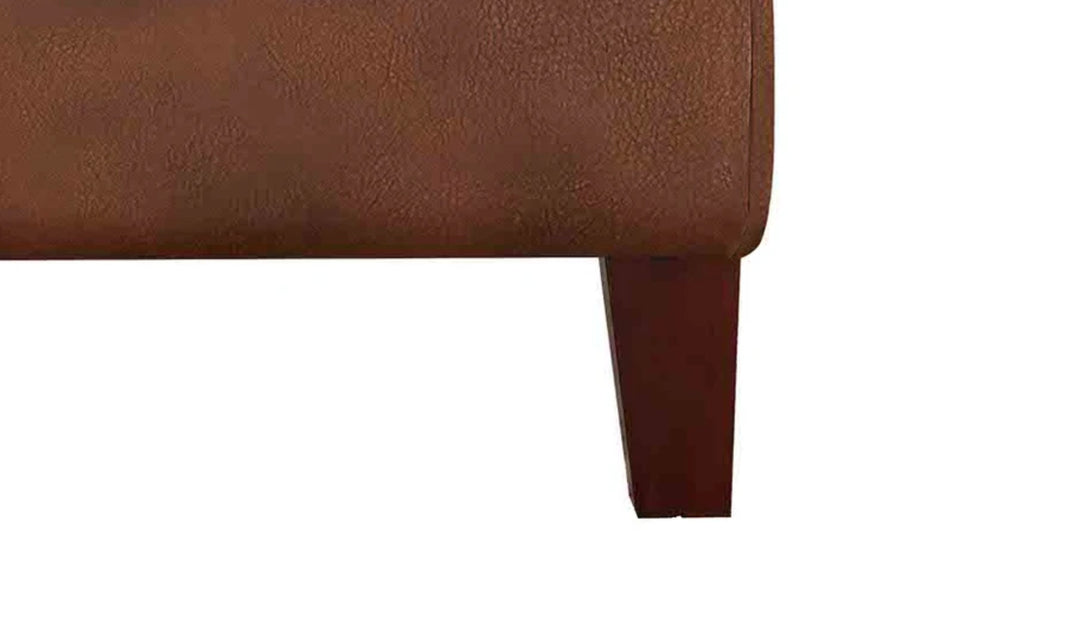 Hydeline Laguna Leather Ottoman With Zip Cover-Jenniferfurniture