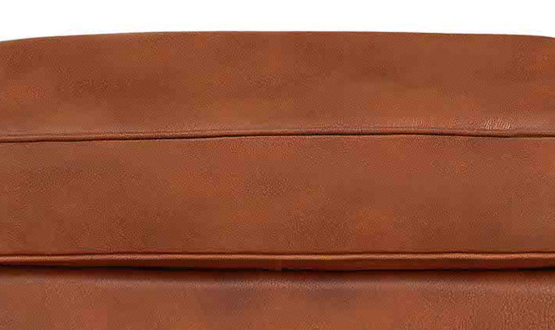 Hydeline Laguna Leather Ottoman With Zip Cover-Jenniferfurniture