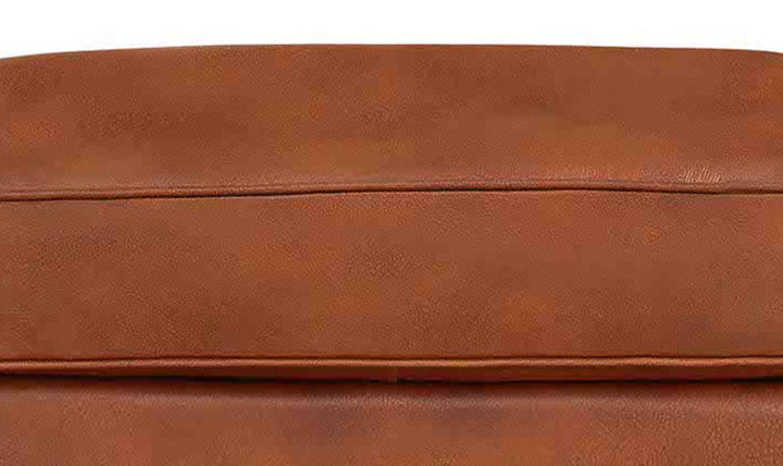 Hydeline Laguna Leather Ottoman With Zip Cover-Jenniferfurniture