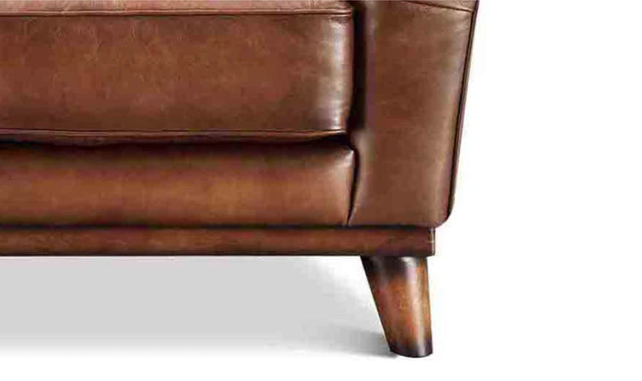 Hydeline Lowell Leather Collection Chair With Hand-Tufted Backrest-Jenniferfurniture