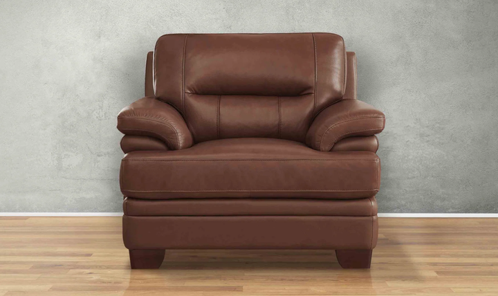 Hydeline Luxor Leather Chair with Cushioned Arms
