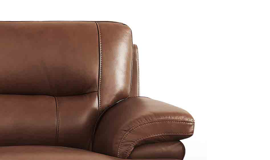 Hydeline Luxor Leather Chair with Cushioned Arms