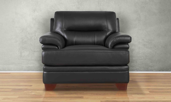 Hydeline Luxor Leather Chair with Cushioned Arms