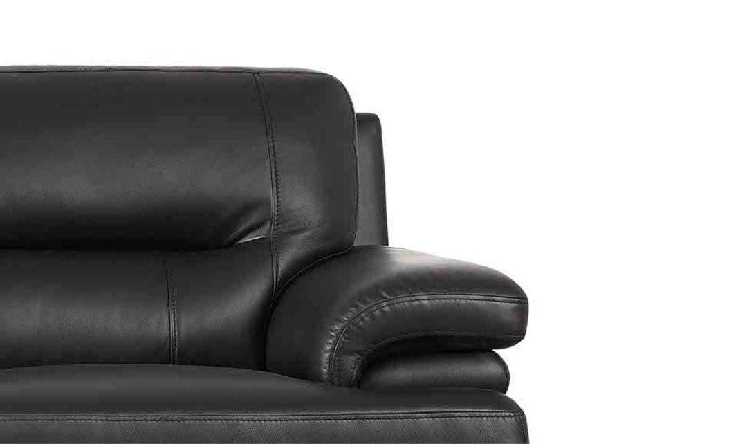 Hydeline Luxor Leather Chair with Cushioned Arms