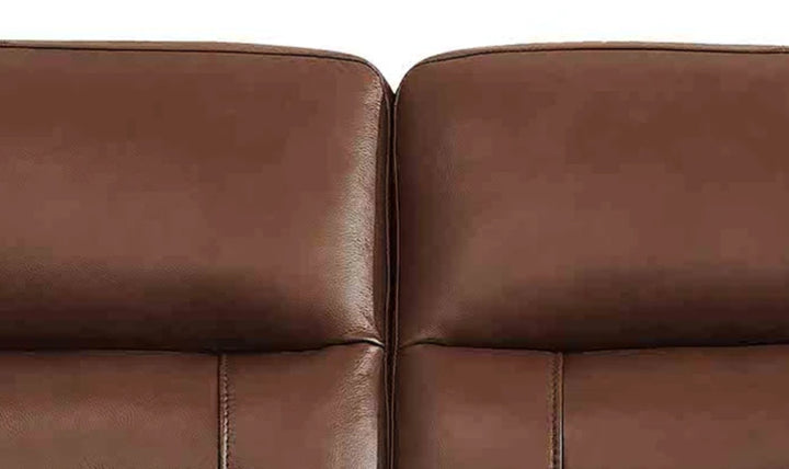 Hydeline Luxor Leather Loveseat With Cushioned Arms