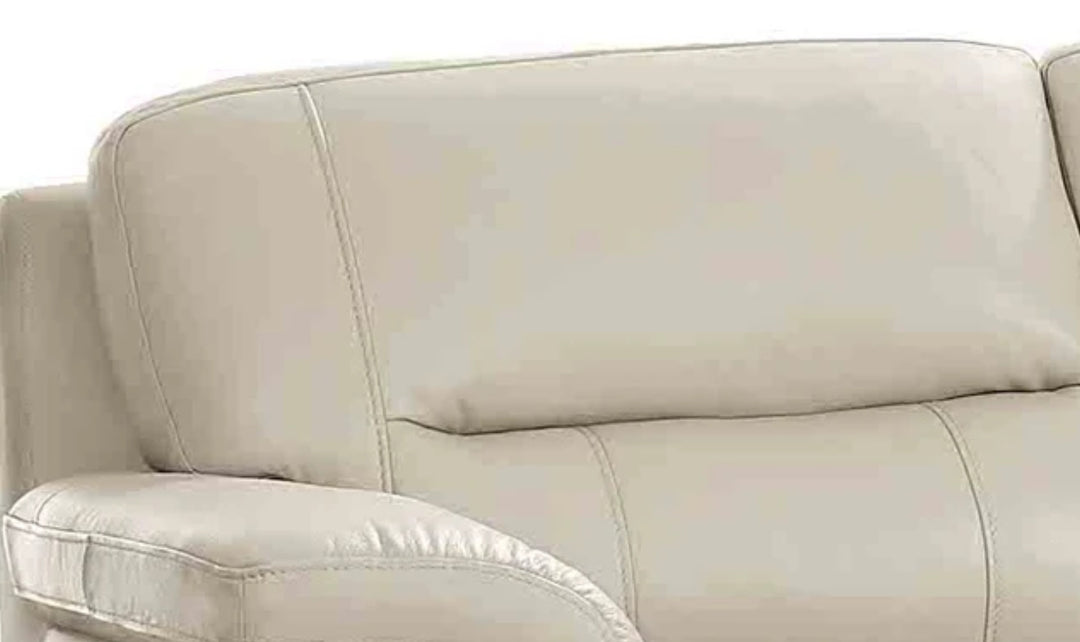 Hydeline Luxor Leather Loveseat With Cushioned Arms