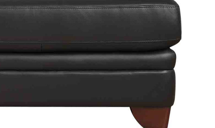 Hydeline Luxor Leather Loveseat With Cushioned Arms