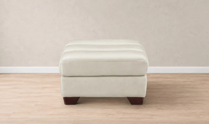 Hydeline Monticello Leather Ottoman
