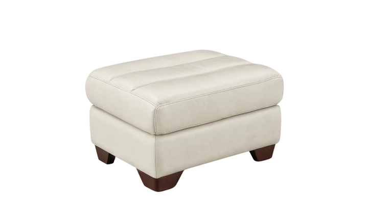 Hydeline Monticello Leather Ottoman