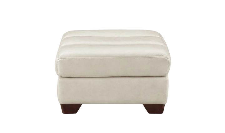 Hydeline Monticello Leather Ottoman