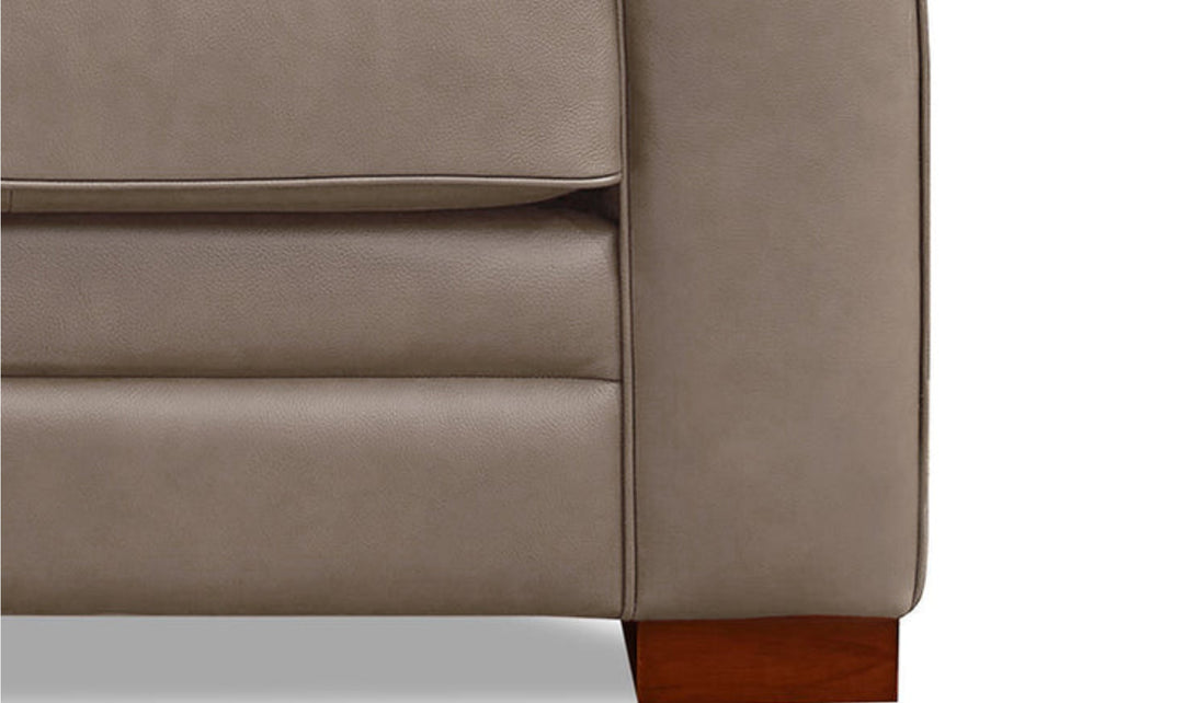 Hydeline Brookfield Leather Chair With Rolled Arms-Jenniferfurniture